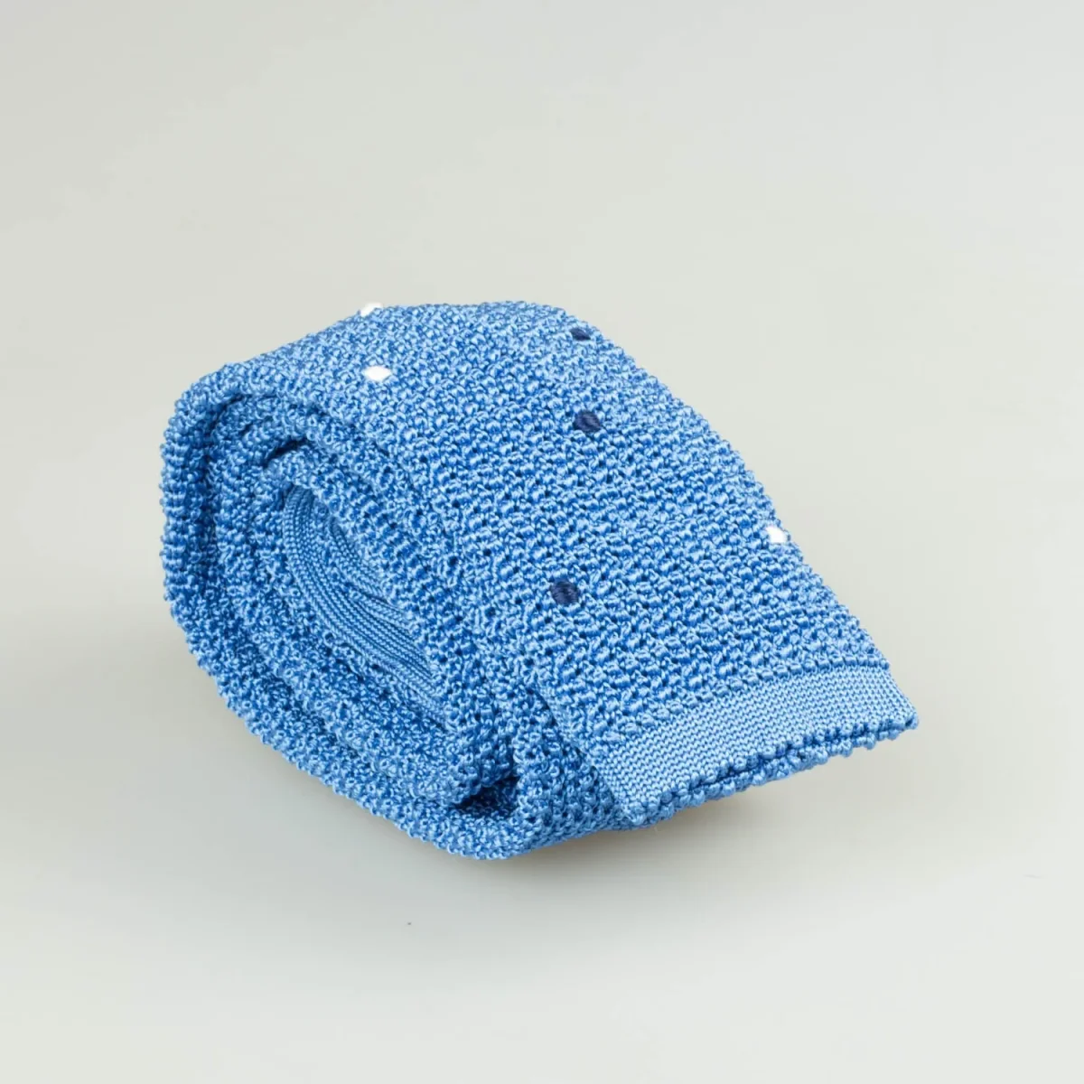 Knitted Dots Light Blue