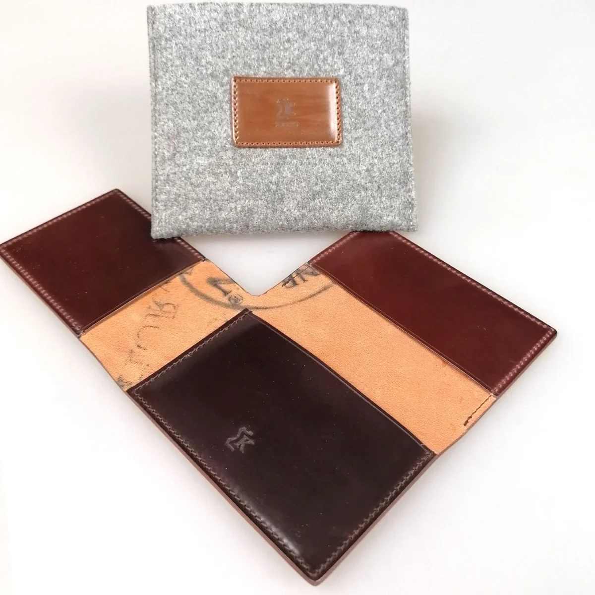 L-Cardcase Cordovan Burgundy - Afbeelding 4